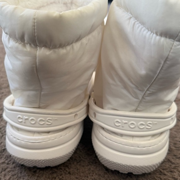 Crocs White unisex classic‎ lined Neo puff boots women’s size 11 / men’s 9 NWT - Picture 5 of 6
